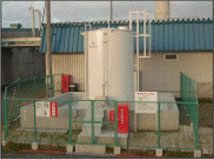 画像：重油タンクの地上設置